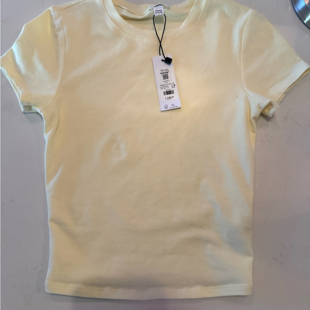 Garage Kids Short Sleeve Tee in Pale Yellow
